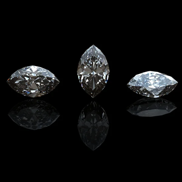 Colección de diamantes. Piedra preciosa —  Fotos de Stock