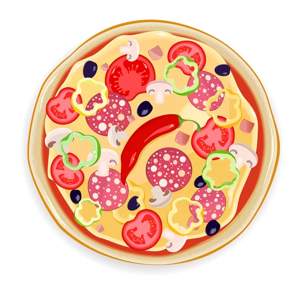 Pizza Italia - Stok Vektor