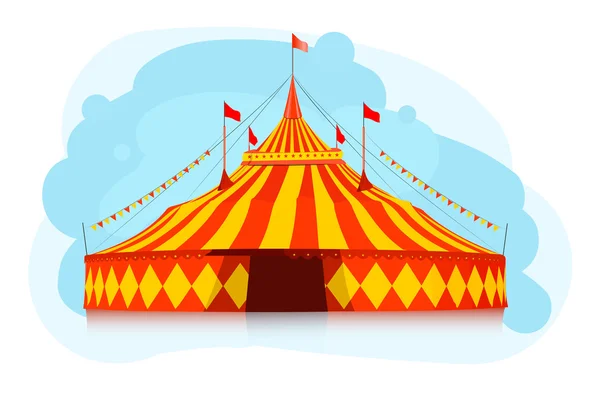 Grande tente de cirque — Image vectorielle