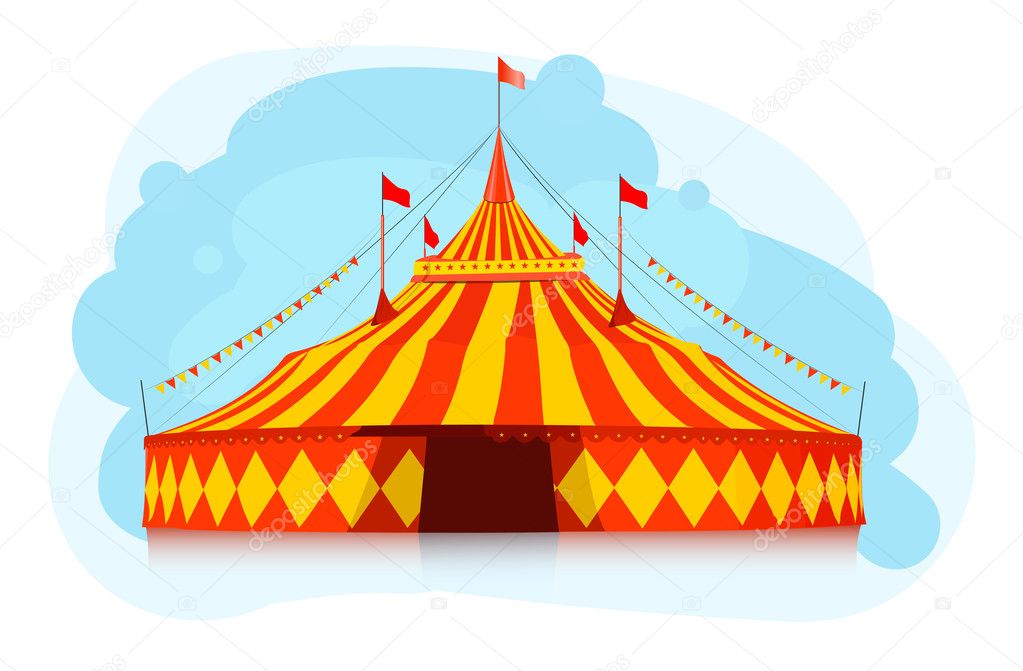 Big top circus tent