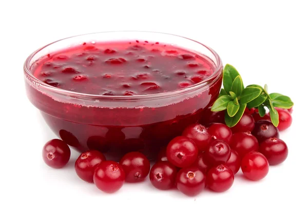 Cranberries jam — Stock Photo, Image