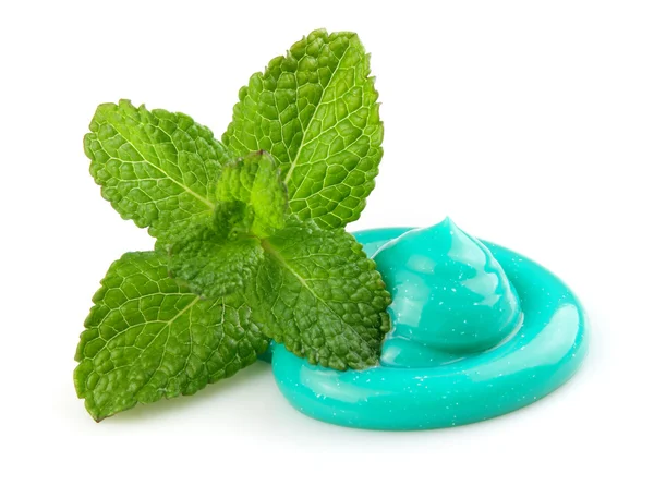 Toothpaste with mint — Stock Photo, Image
