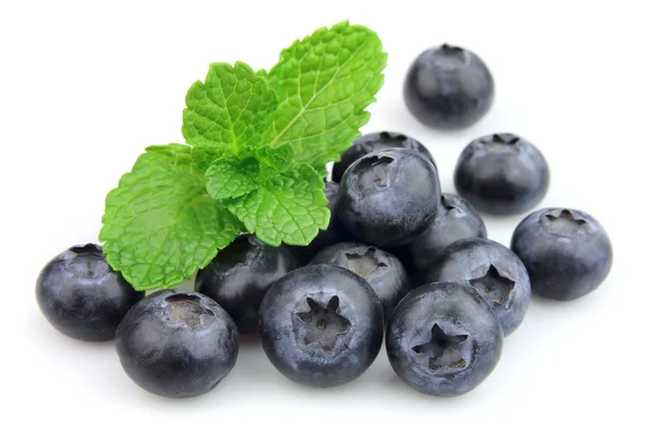 stock image Sweet blueberry with fresh mint