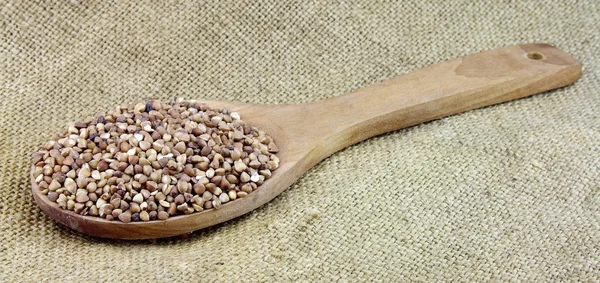Buckwheat grains — Stock Photo, Image