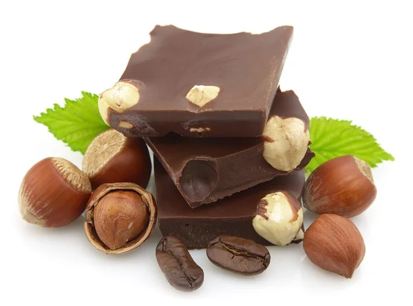 Шоколад с орехами — стоковое фото