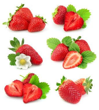 Collection of strawberry clipart