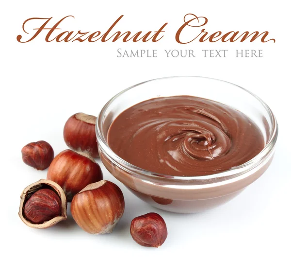Hazelnut cream — Stock Photo, Image
