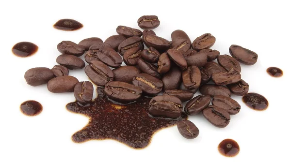 揚げコーヒーの穀物 — ストック写真