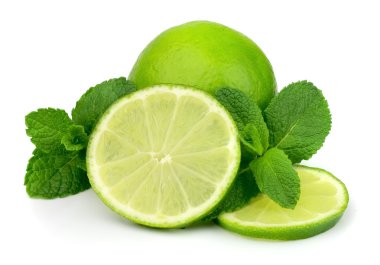 Lime with mint clipart