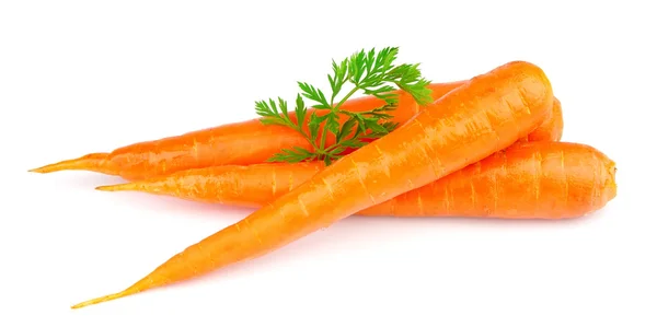 Sweet carrots with leafs — Stock Photo, Image