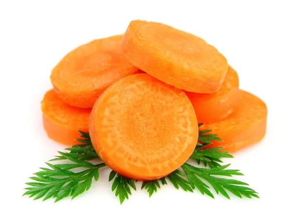 Segmente de morcovi — Fotografie, imagine de stoc