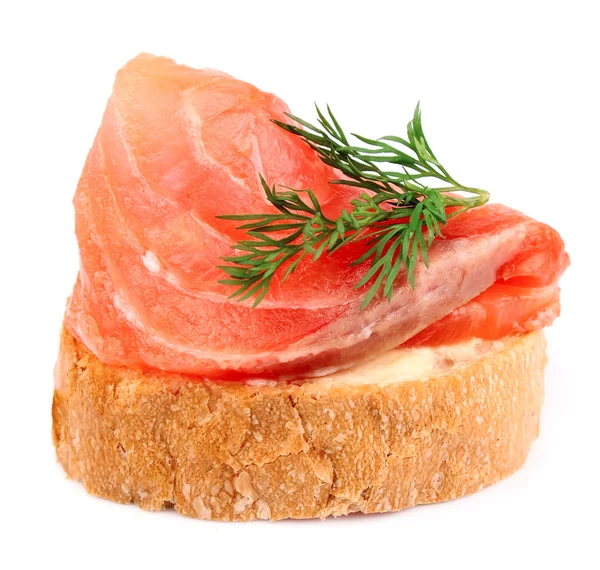 Сэндвич с красной рыбой — стоковое фото