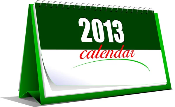 Ilustración vectorial del calendario de escritorio. Año 2013 — Archivo Imágenes Vectoriales