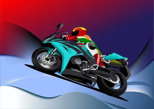 Abstraktní pozadí s obrázkem motocyklu. Železný kůň. vektorové i — Stockový vektor