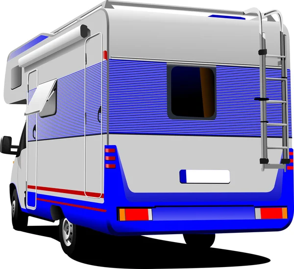 Izolované karavan na bílém pozadí — Stockový vektor