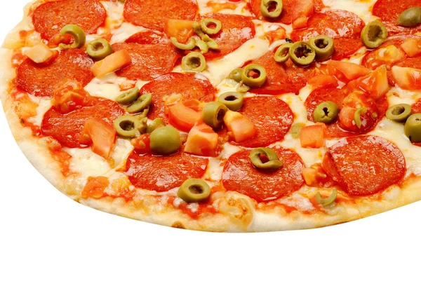 Baked pizza Stock Photo
