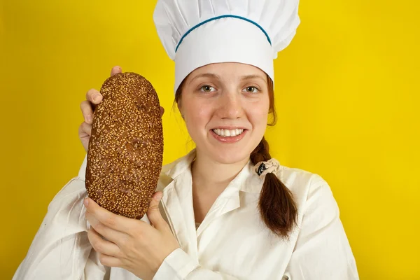 Vrouwelijke baker — Stockfoto