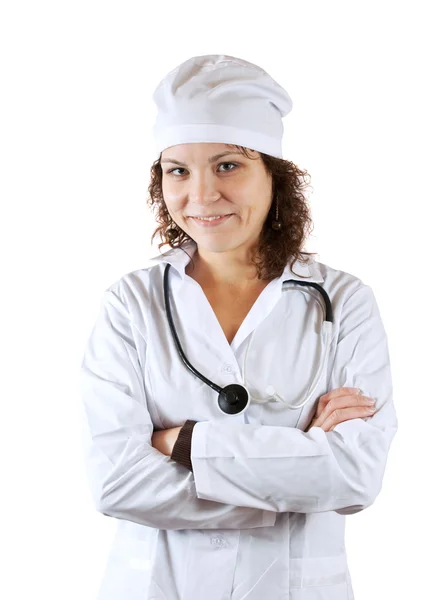 Porträtt av kvinnlig läkare — Stockfoto
