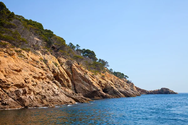 Krajobraz wybrzeża Costa brava — Zdjęcie stockowe