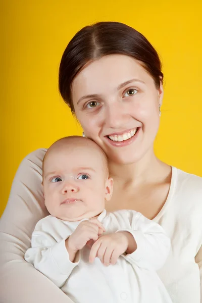 Anya a kisbabájával — Stock Fotó