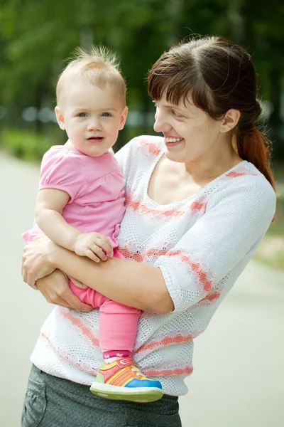 Mother with adorable toddler — Stock Photo, Image