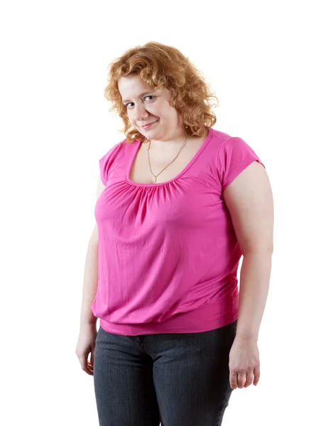 Fat unsightly woman — Stock Photo, Image