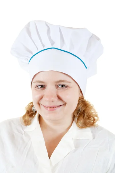 Retrato de cozinheira feminina — Fotografia de Stock
