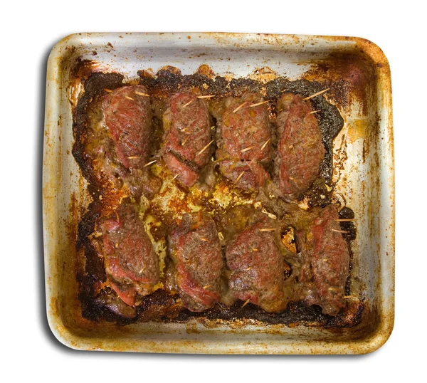 Carne de res rellenas al horno — Foto de Stock