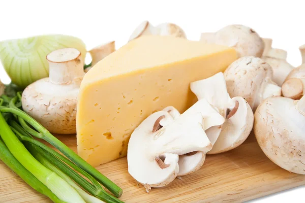 stock image Champignon mushroom with cheese