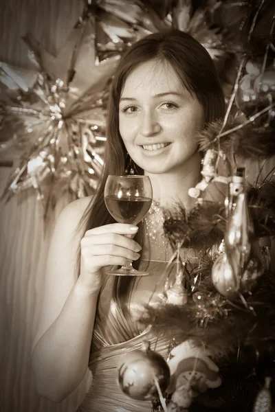 Ročník vánoční portrét — Stock fotografie