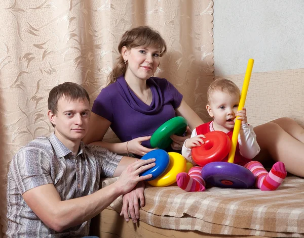 Parents and child — Stock Photo, Image