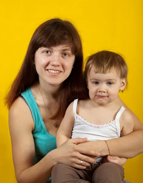Happy mother with daughter — Stock Photo, Image