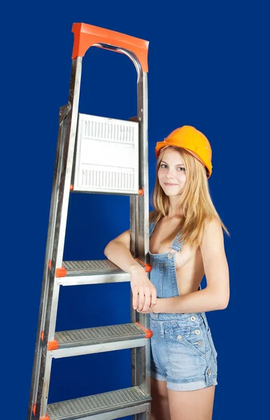 Sexy female builder — Stock Photo, Image