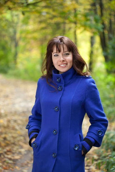 stock image Woman in autumn park