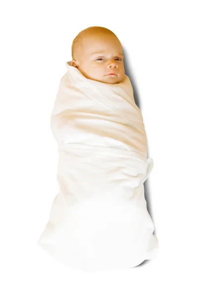 Mês bebê em fralda — Fotografia de Stock