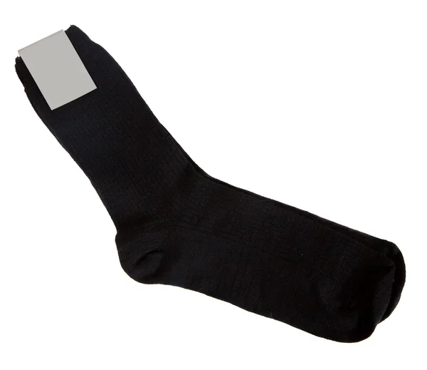 Чёрные носки. Изолированные на белом — стоковое фото