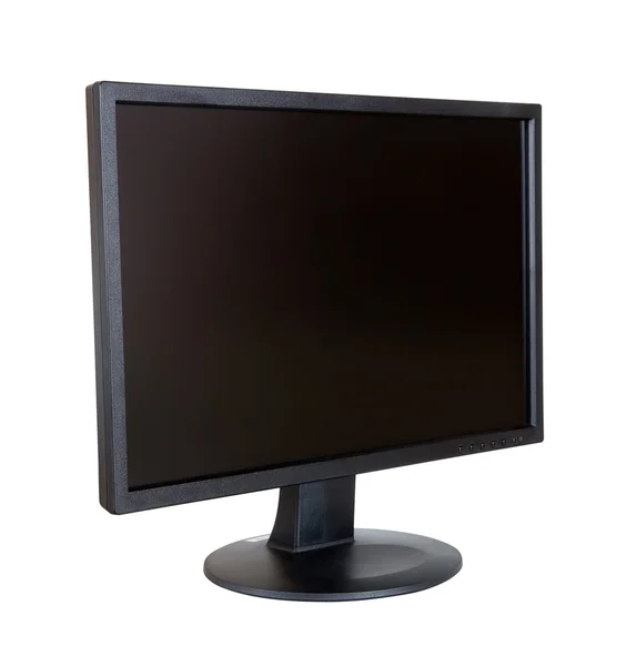 Számítógép Tft monitor. Elszigetelt fehér — Stock Fotó