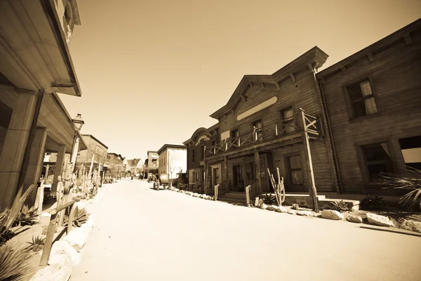 stock image Vintage photo of Far west town