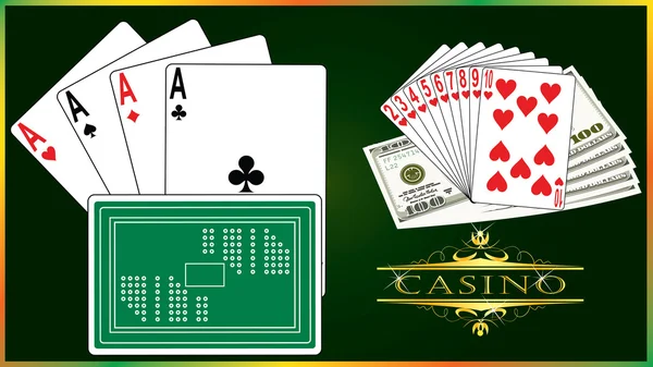 Playing cards vector — Stock Vector