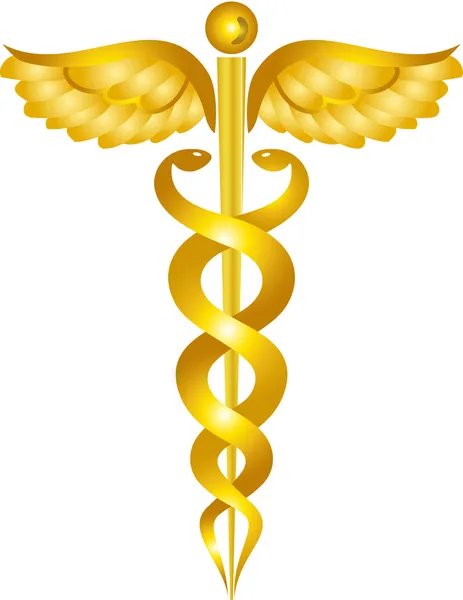 Orvosi szimbólum fehér — Stock Vector