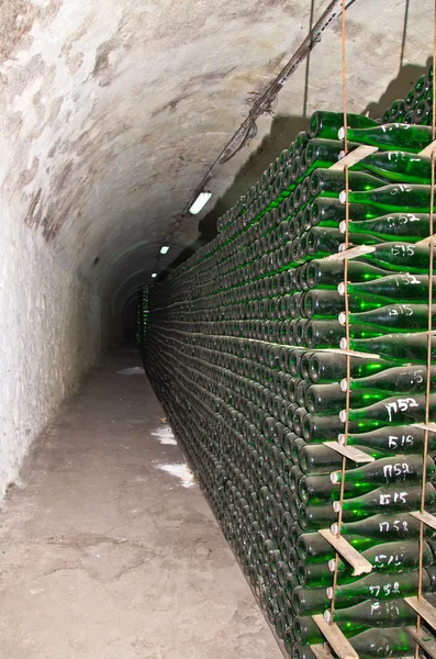 Producción del champán clásico — Foto de Stock