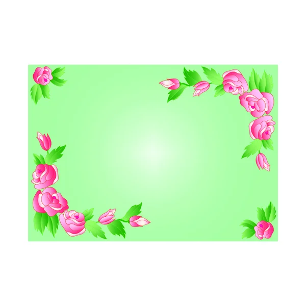 stock image Frame with roses