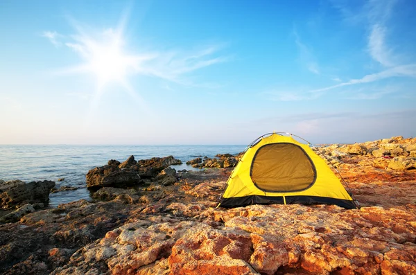 stock image Tent on the sea