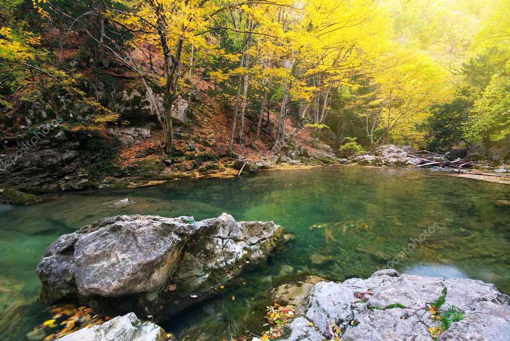 秋河 - 图库图片