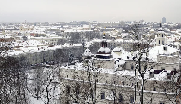 Winterpanorama von Vilnius — Stockfoto