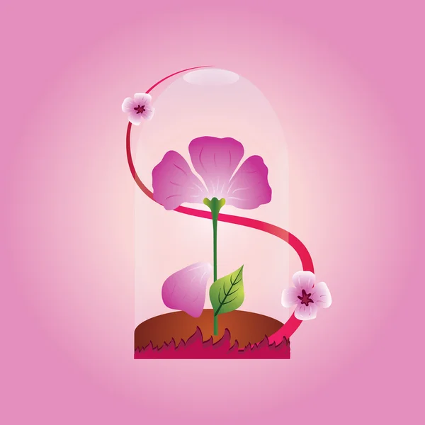 Fioletowy kwiat — Wektor stockowy