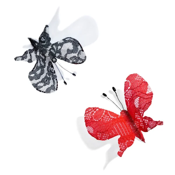Czerwony i czarny motyl — Zdjęcie stockowe