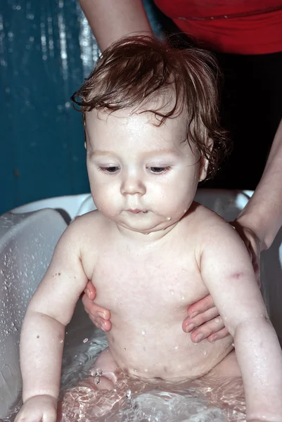 入浴赤ちゃん — ストック写真