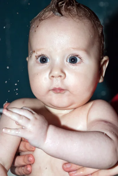 入浴赤ちゃん — ストック写真