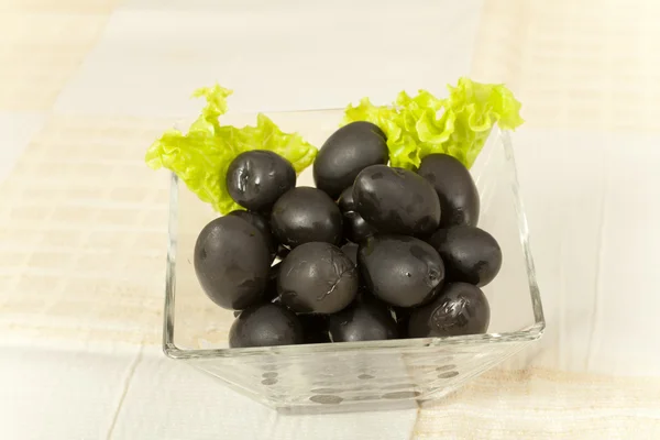 Schwarze Oliven — Stockfoto